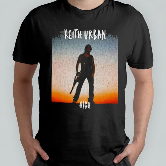 Keith Urban High 2024 Music Artist Tour Concert Fan Streetwear Graphic T-Shirt - Picture 1 of 5